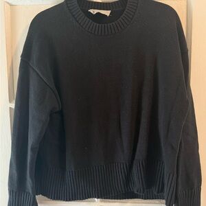 Black Everlane Everyday Cotton Crewneck Sweater